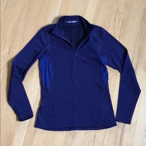 Arcteryx Lightweight stretch zip neck top, size M